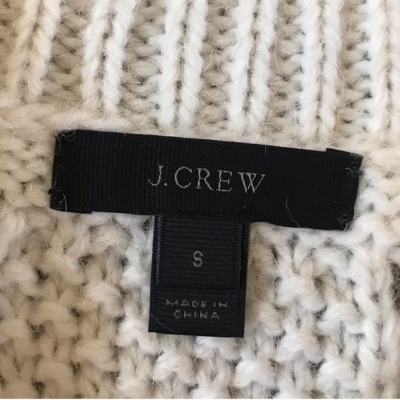 🥂HP🥂 Ivory J. Crew Chunky Wool Alpaca Sweater - Picture 5 of 6